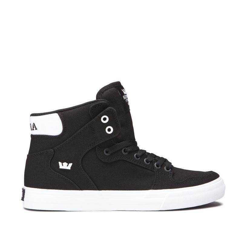 Buty Supra VAIDER - Sneakersy Wysokie Męskie - Czarne / Żółte (UGRD-80264)